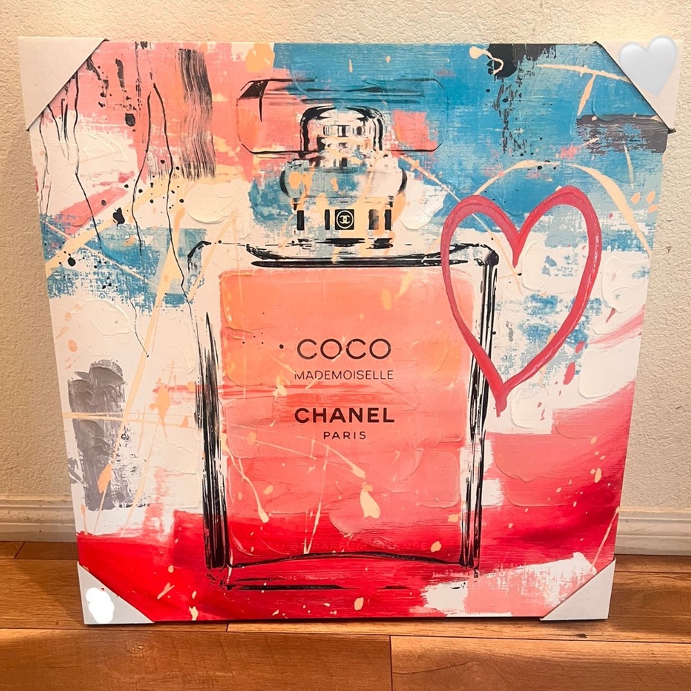 NWT perfume bottle canvas